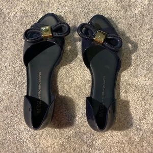 Blue Dress Sandals. size 8